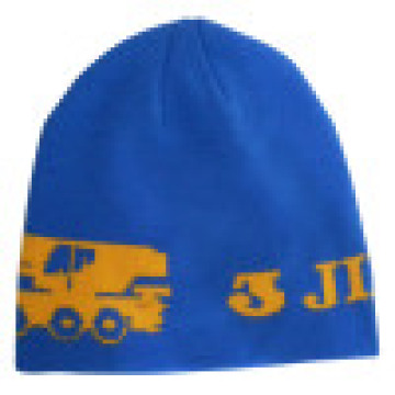 Gorro de punto con tejido en Logo NTD63